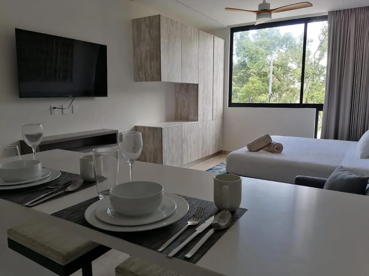 Estudio Moderno Equipado Y Luminoso Tulum Pueblo Appartement